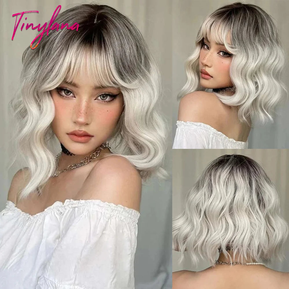 Short  Wavy Synthetic Wigs