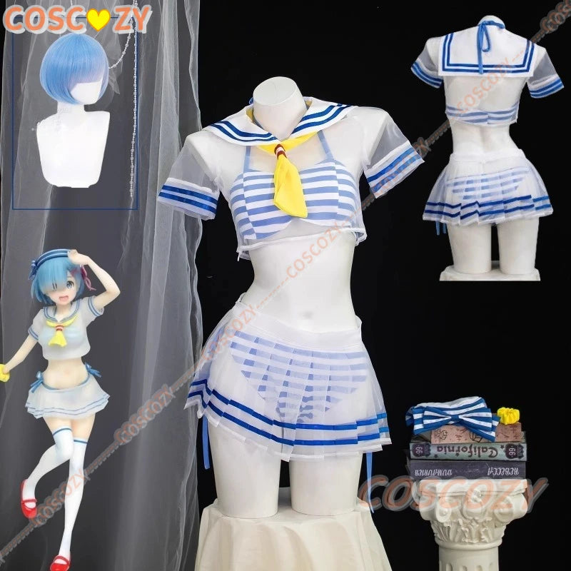 Anime Re:Life in A Different World From Zero Rem Cosplay Costume