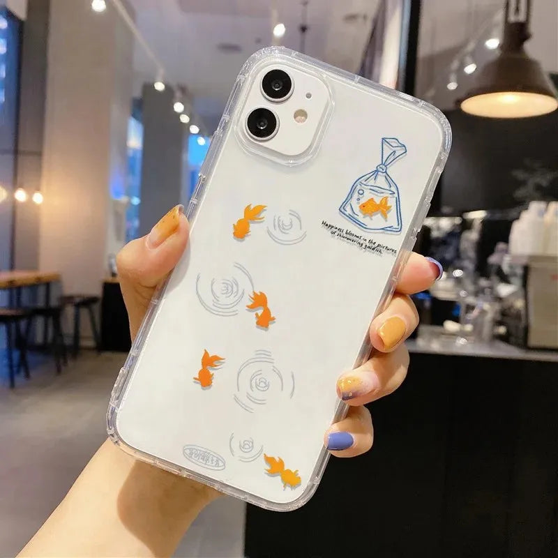 Cute Cat Fishing Phone Case For Samsung