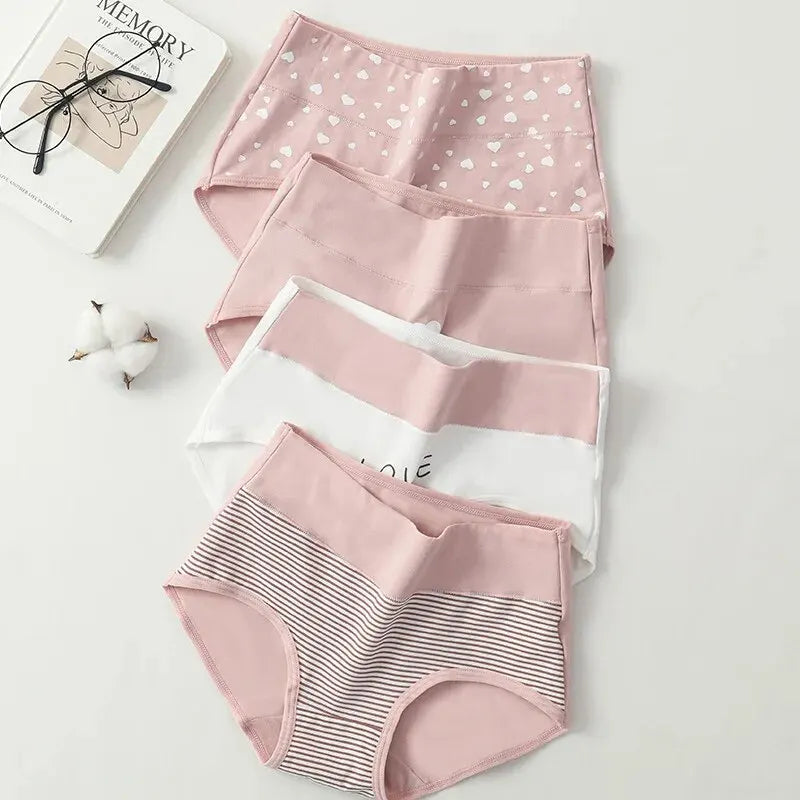4Pcs High Waist Underwear