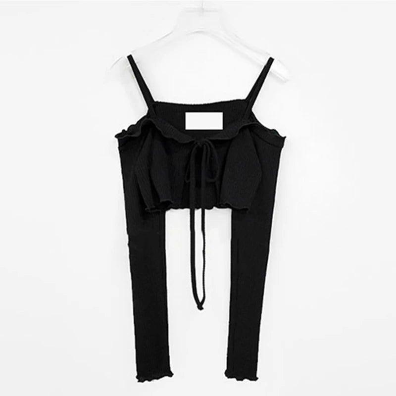 Off Shoulder Lace Up Coat