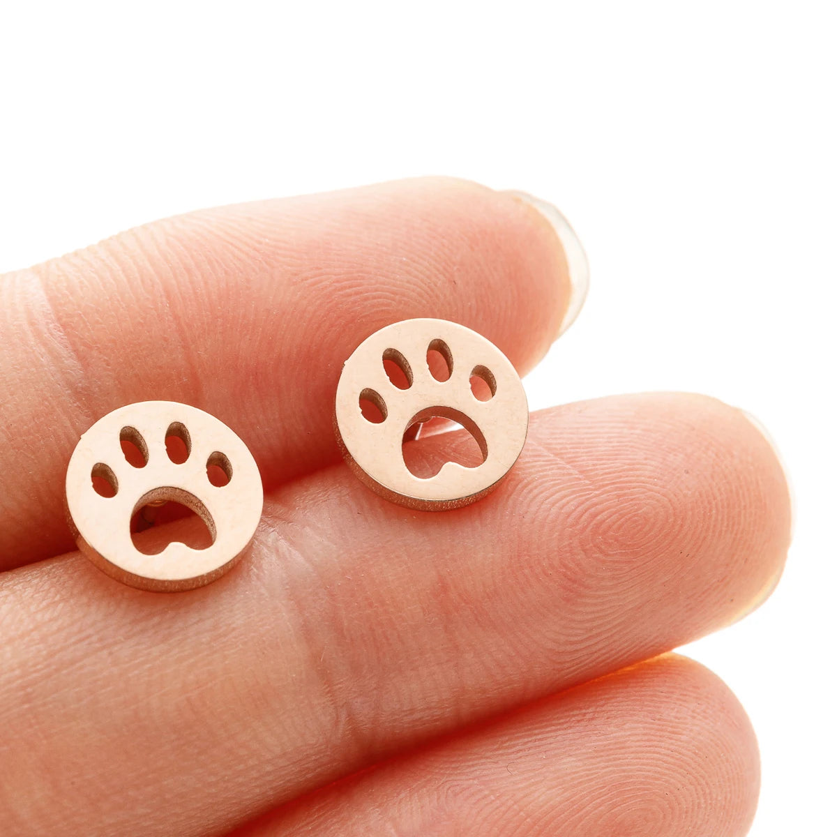Cute Tiny Dog Paw  Earrings
