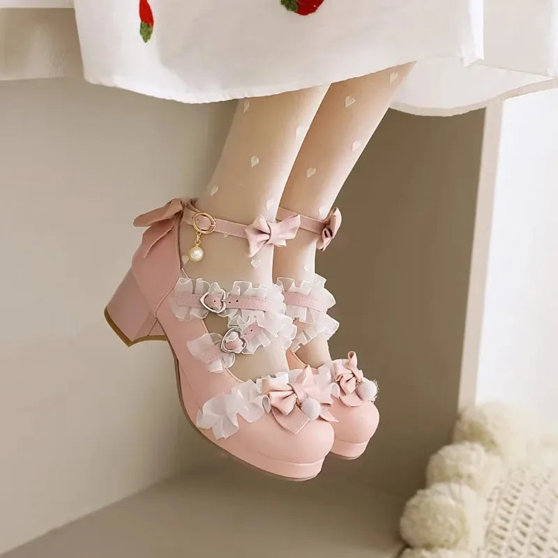 Cross Strap  High Heels Pumps