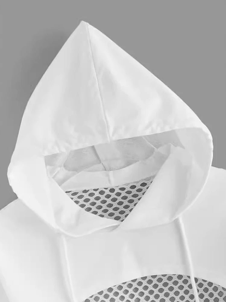 Street Sport  Crop  Hoodie