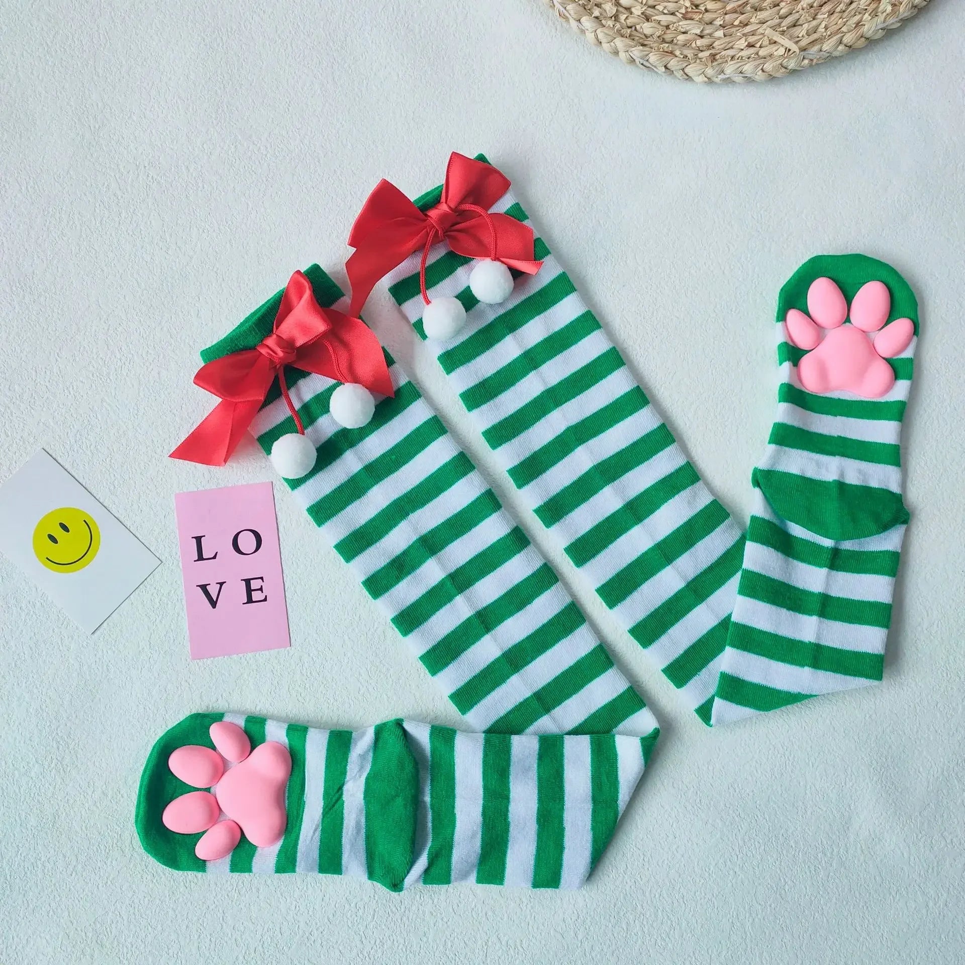 Cat Paw Thigh Highs