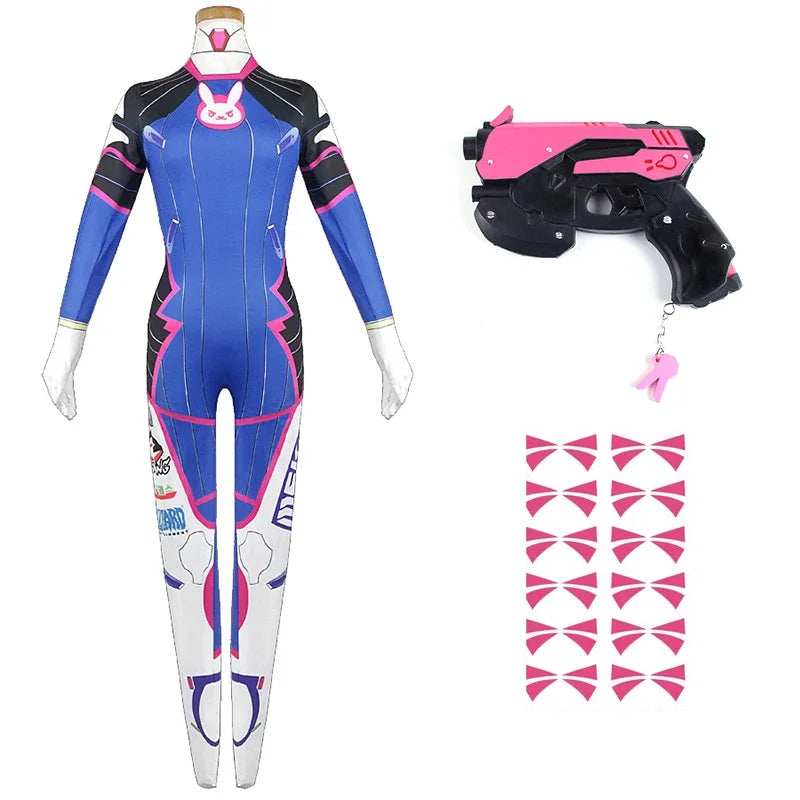 Anime  Jumpsuit Tights Dva Cosplay Costume