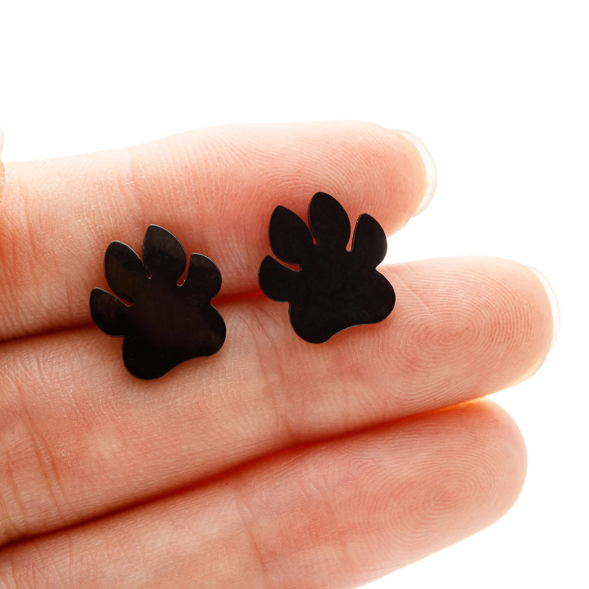 Cute Tiny Dog Paw Earrings