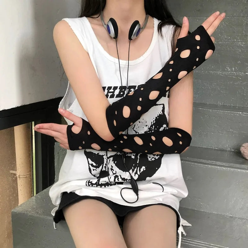 Gothic Fingerless Arm Warmer