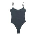 MUJER Tight  Backless Bodysuit
