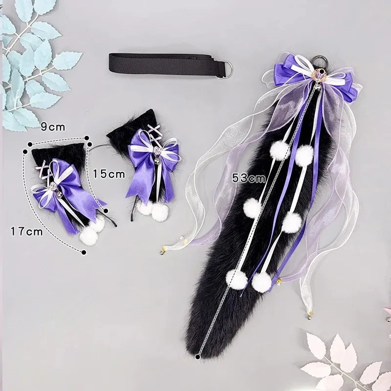 Lace Bow  Cat Ears