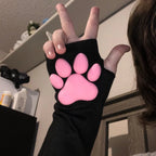 Cute Silicone Cat Paw Pads Arm Warmers