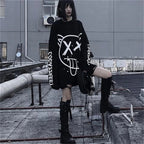 Punk Oversized Long Sleeve T-Shirt