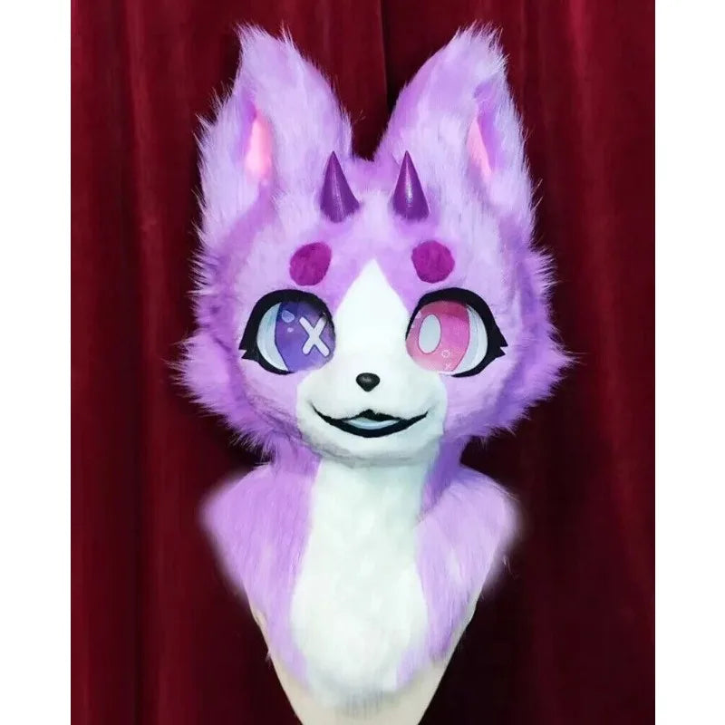 Purple Fox Fursuit (head)