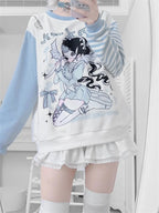 Y2k  Grunge Sweatshirt Zipper Hoody