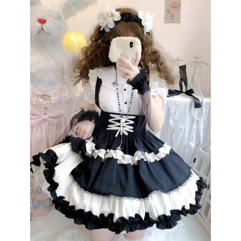 Japanese Kawaii Lolita Strap Skirt