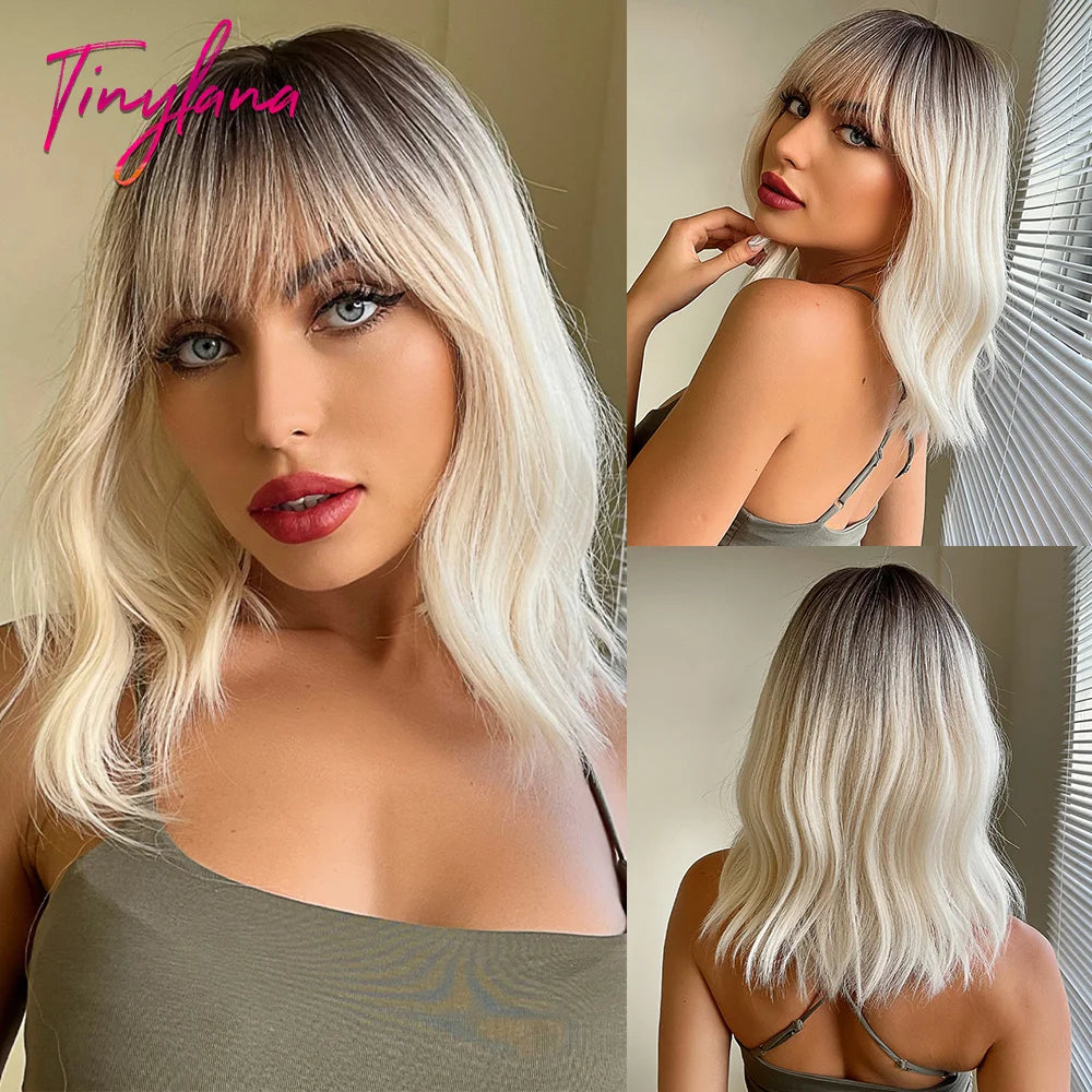 Short  Wavy Synthetic Wigs
