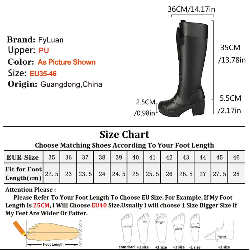 Long Lace Up Boots