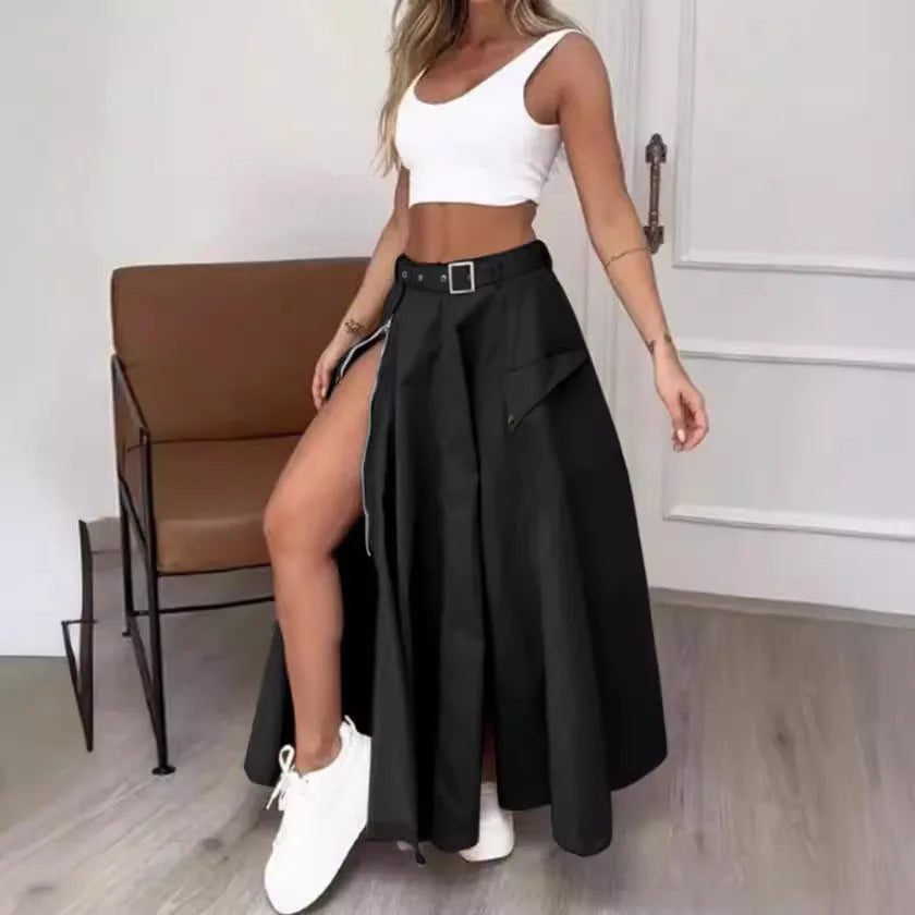 Elegant Long Irregular Skirt