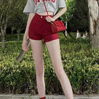High Waist  Short Jeans