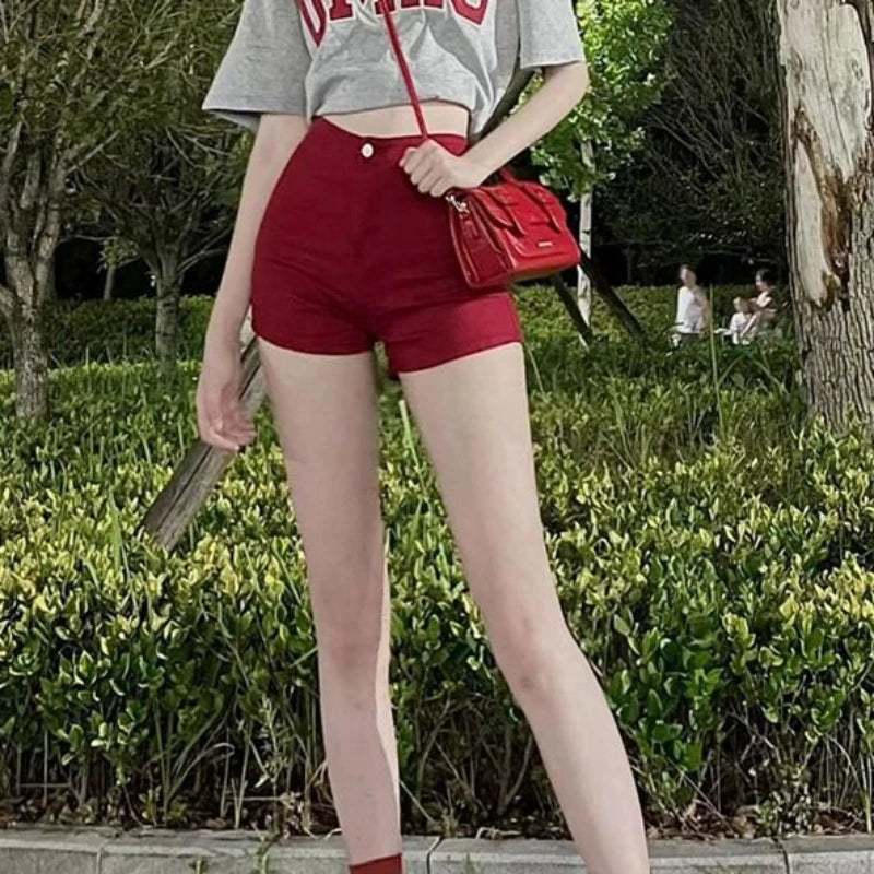 High Waisted Short Jeans