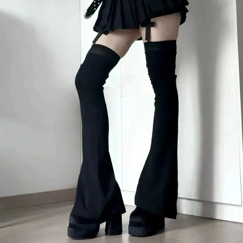 Y2k Punk Over Knee Socks
