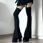 Y2k Punk Over Knee Socks