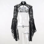 Gothic See-Through Shrug Top