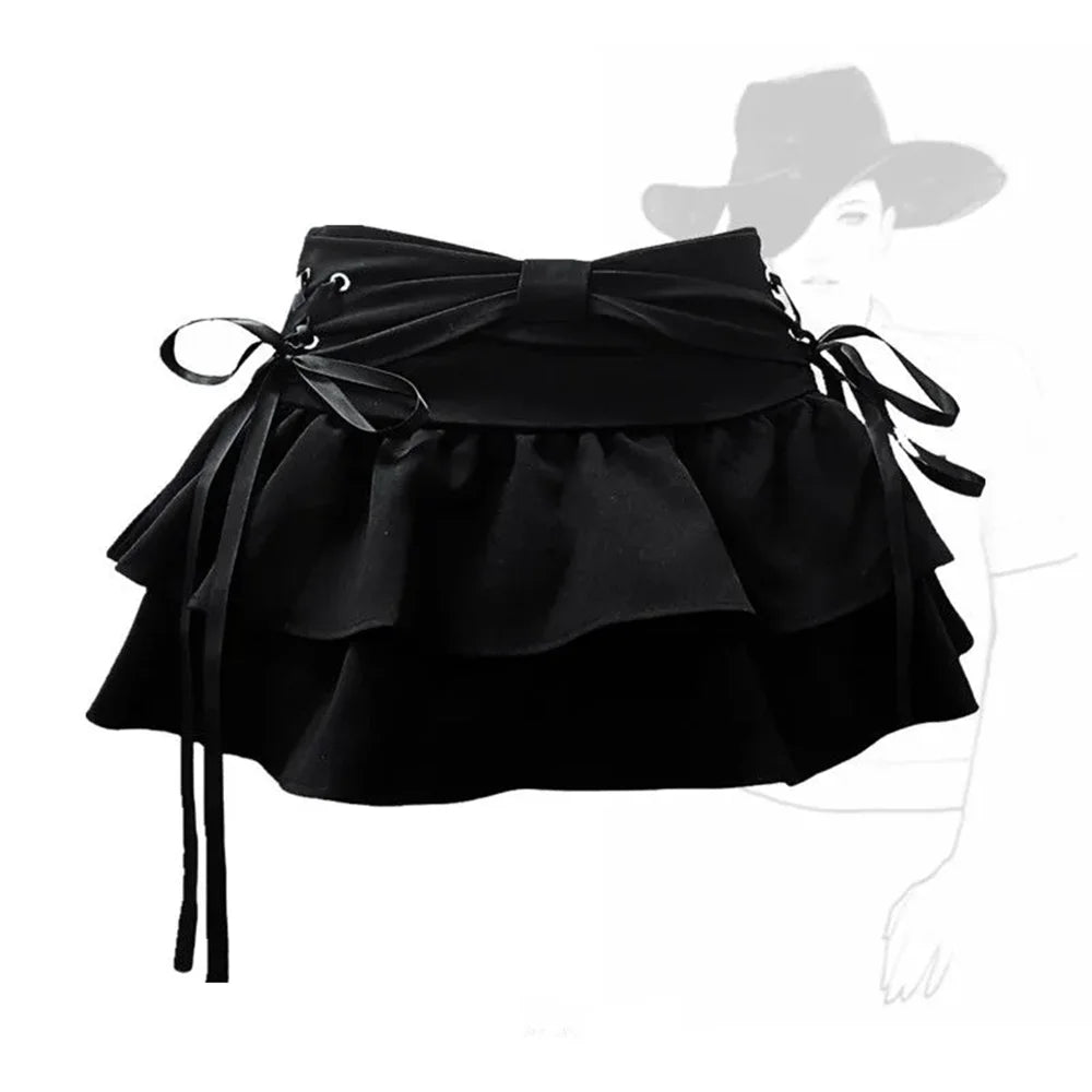 Sweet Kawaii  Gothic Mini Denim Skirts
