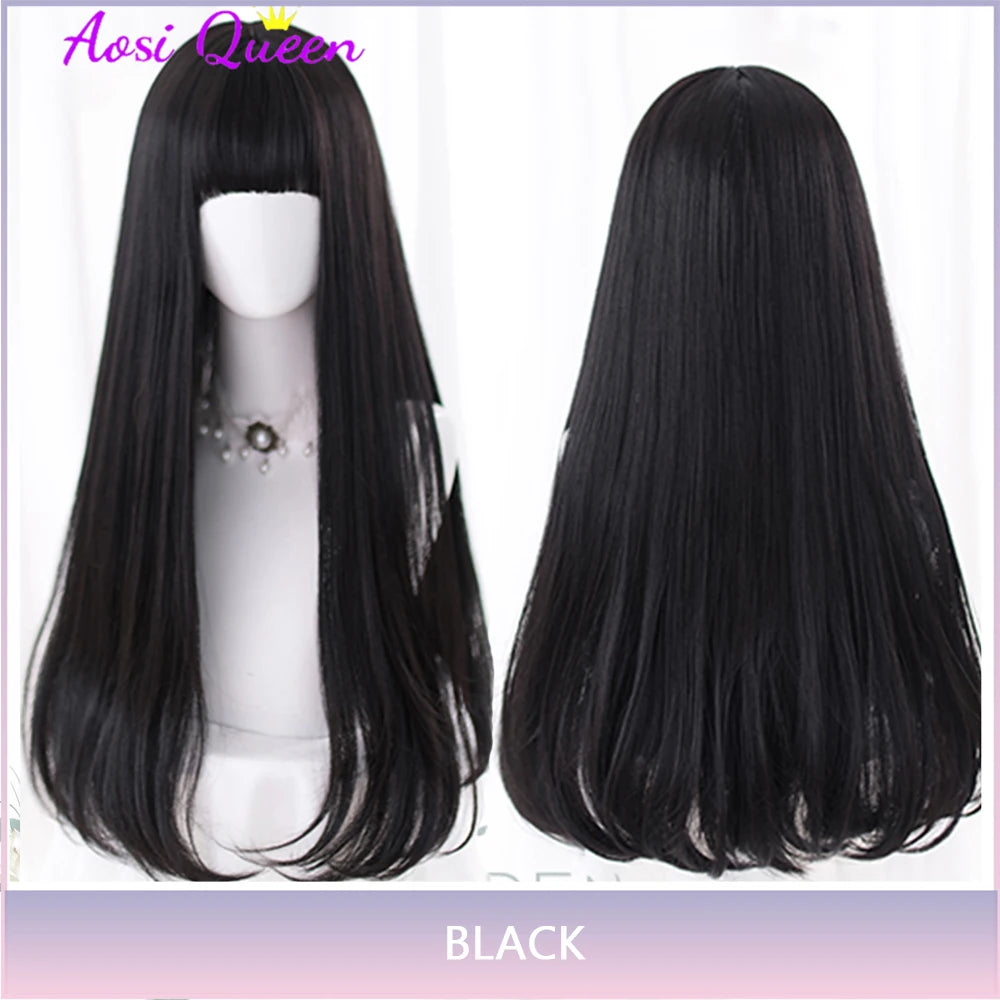AS Long Straight Synthetic Wig