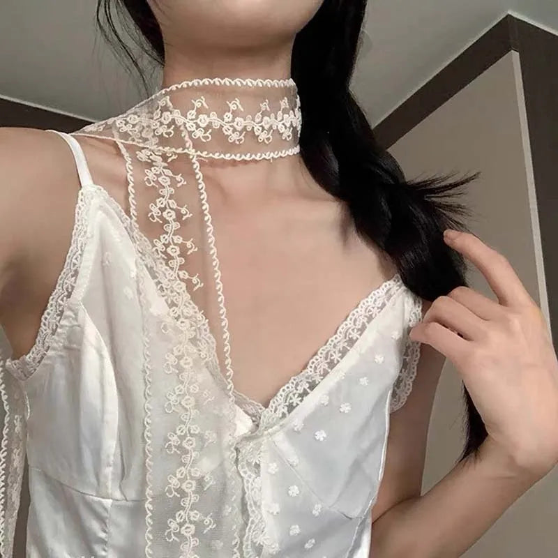 Elegant Lace Bowknot Choker