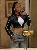 Gothic Punk Zip Crop Jacket