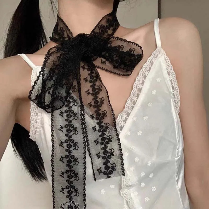 Elegant Lace Bowknot Choker