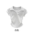 Slim  Polo  T Shirt/Crop Top