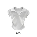 Slim  Polo  T Shirt/Crop Top