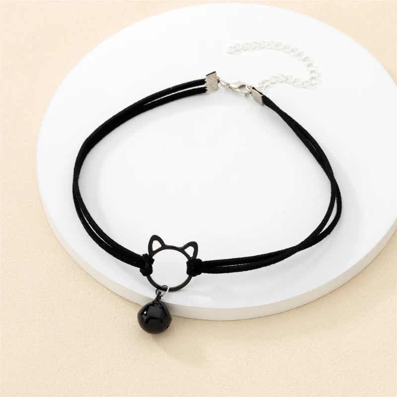 Velvet Cat Bell Choker