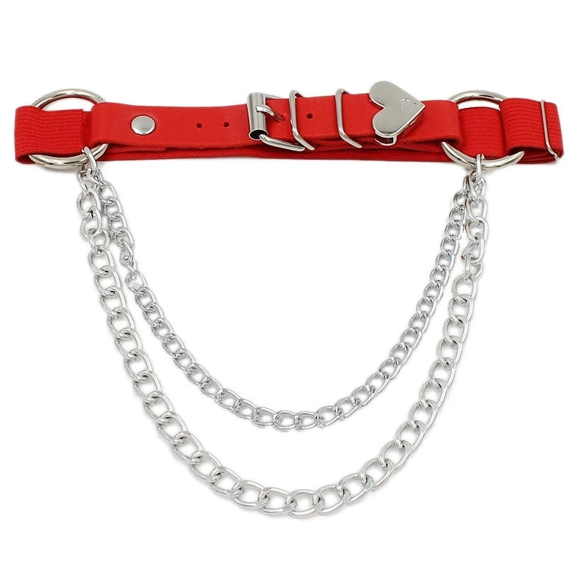 Chain Heart Shaped Thigh strap
