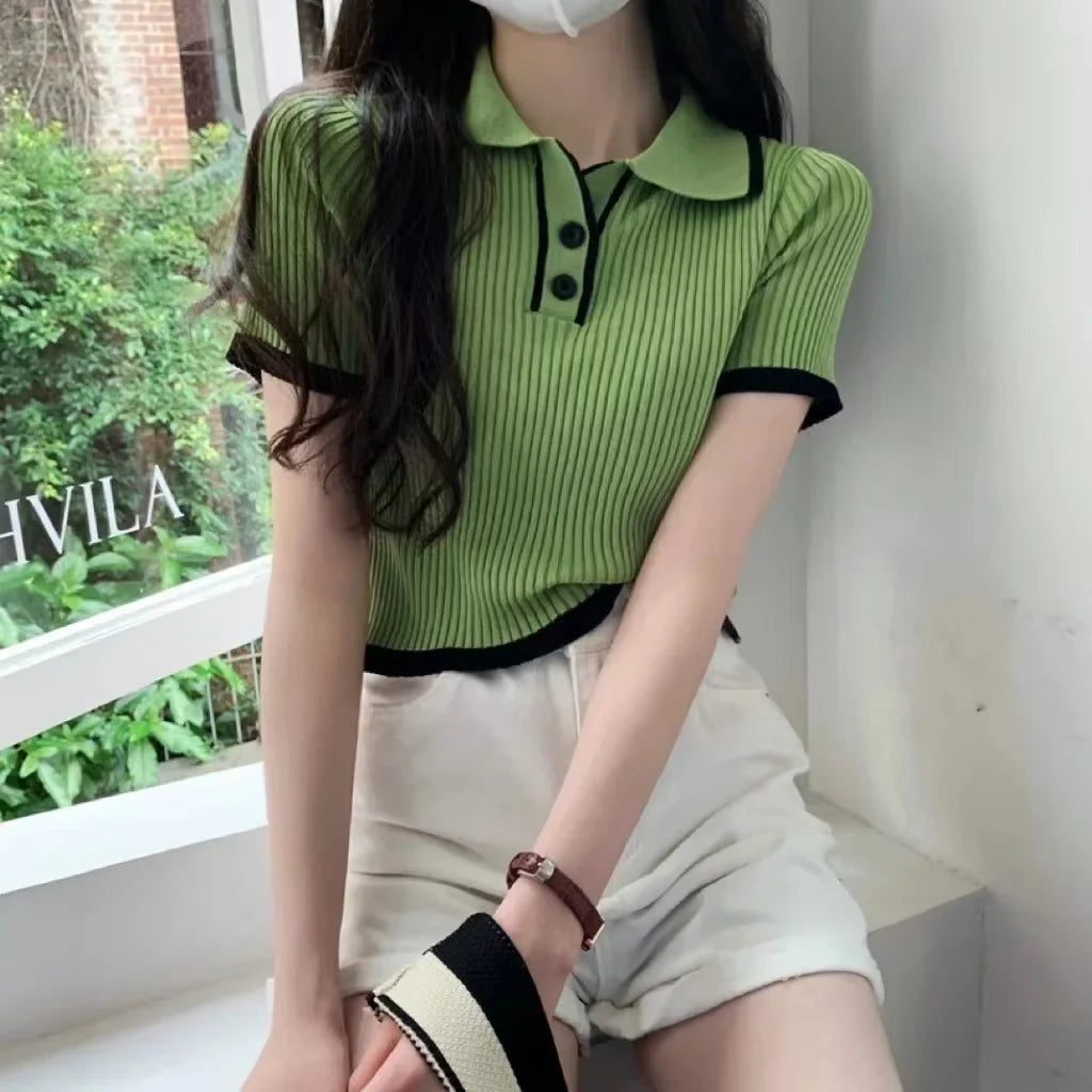 Polo  Knitted Short Sleeves T-shirt