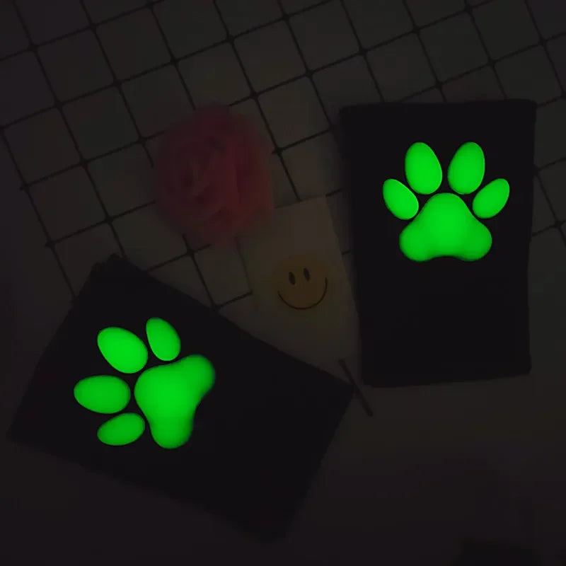 glow in the dark Cat Paw Thigh Highs