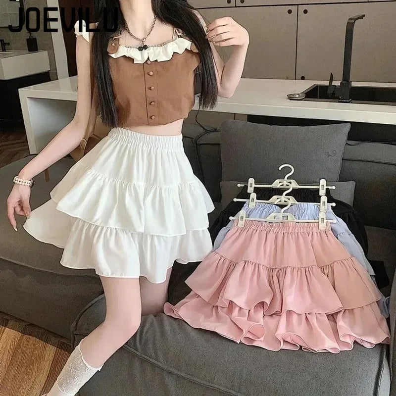 Cute Tiered Ruffle Skirt