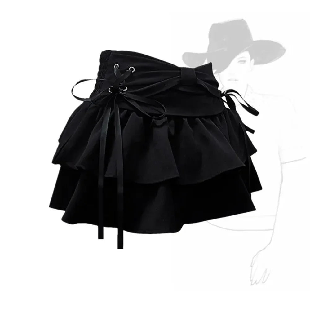Sweet Kawaii  Gothic Mini Denim Skirts