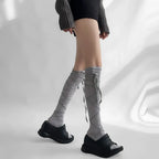 Bowknot Lace-Up Socks