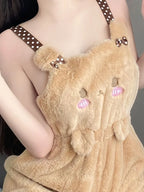 Plush Cute Bear Jumpsuit