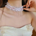 Elegant Lace Bowknot Choker