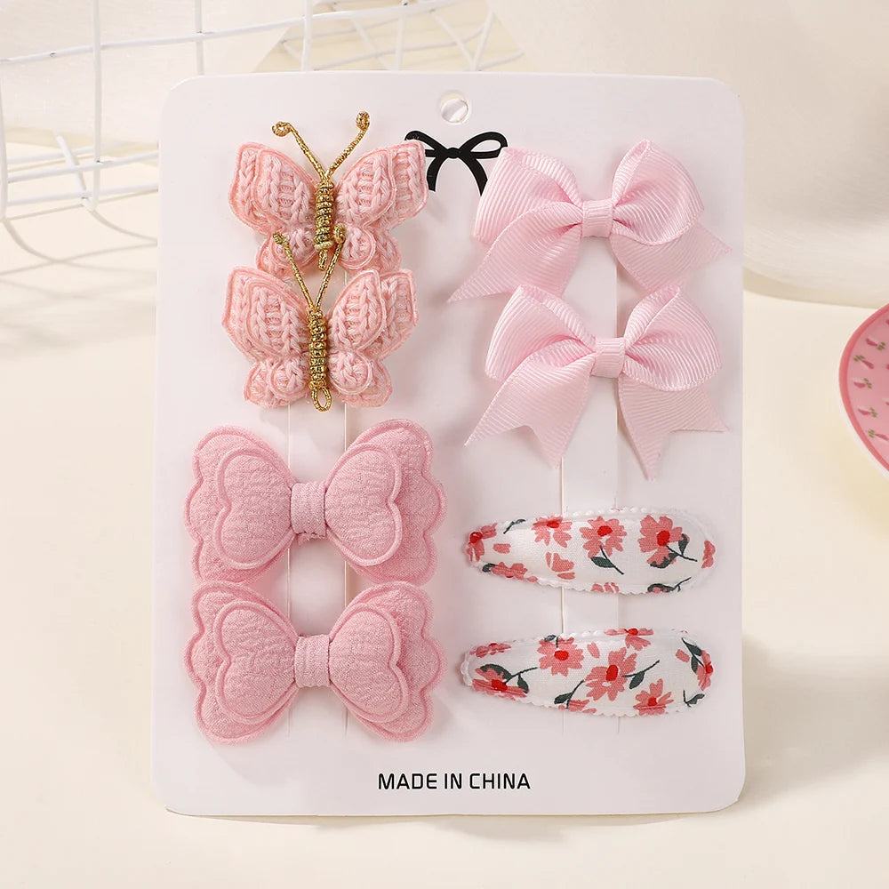 BABY BOWS 8Pcs/Set Butterfly Hair Clips