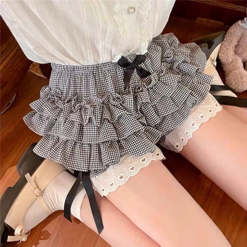 Summer High-Waisted Half-Length Lolita Skirt