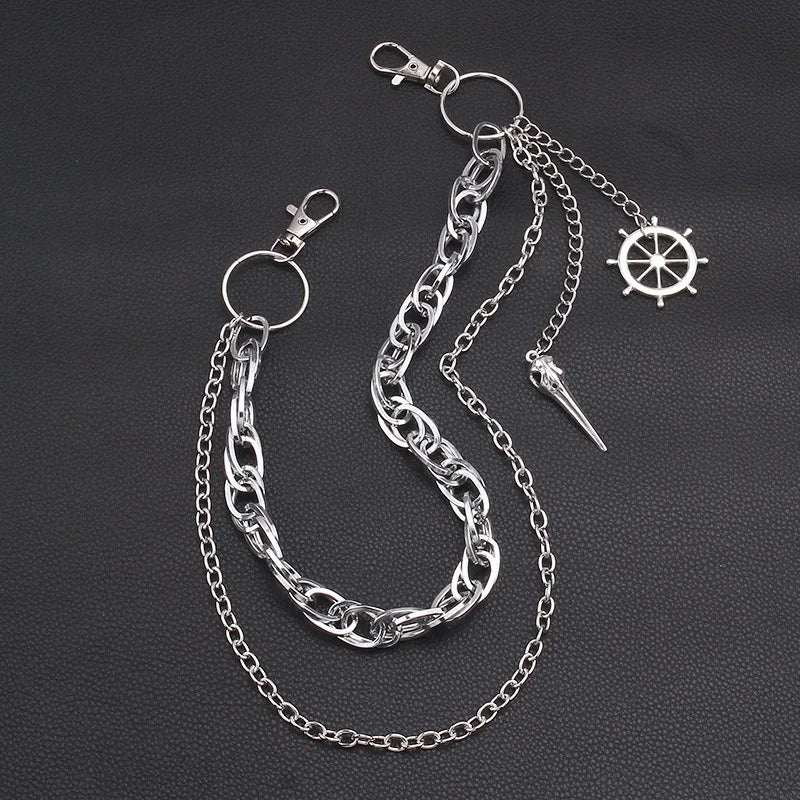 Punk Rivet Pants Chain