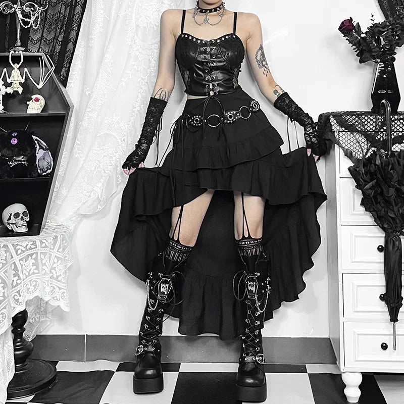 Gothic Dark Irregular Skirts