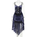 Goth Dark Gorgeous Victoria Velvet A-line Dress