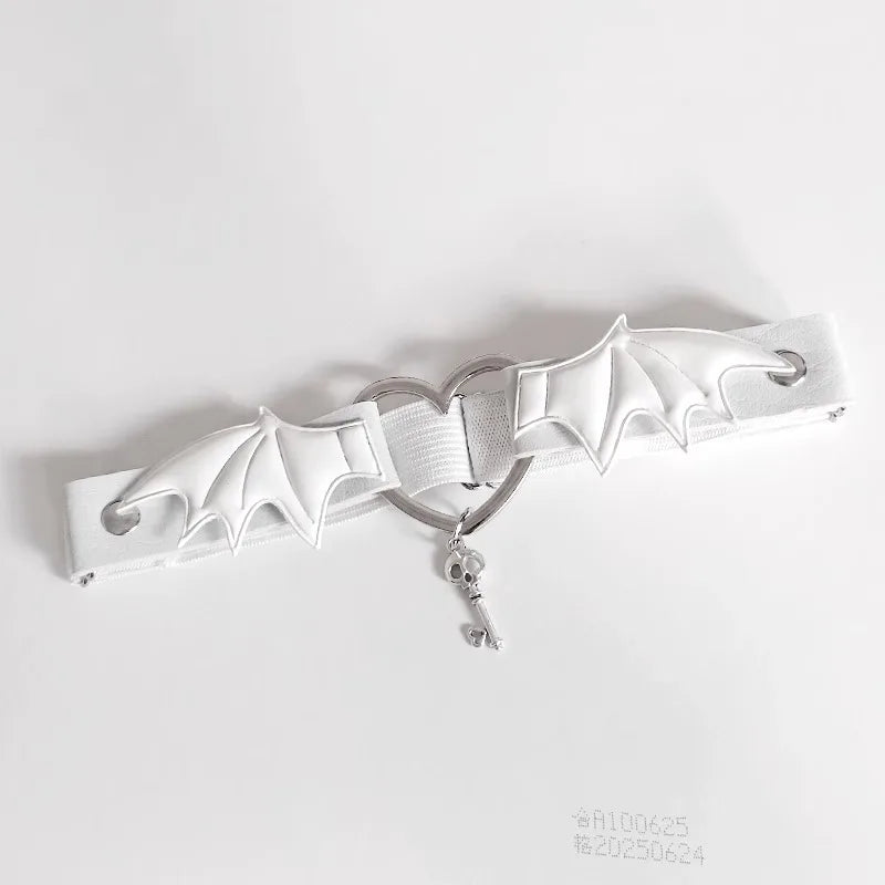 Punk Little Devil Wings Leg Garters