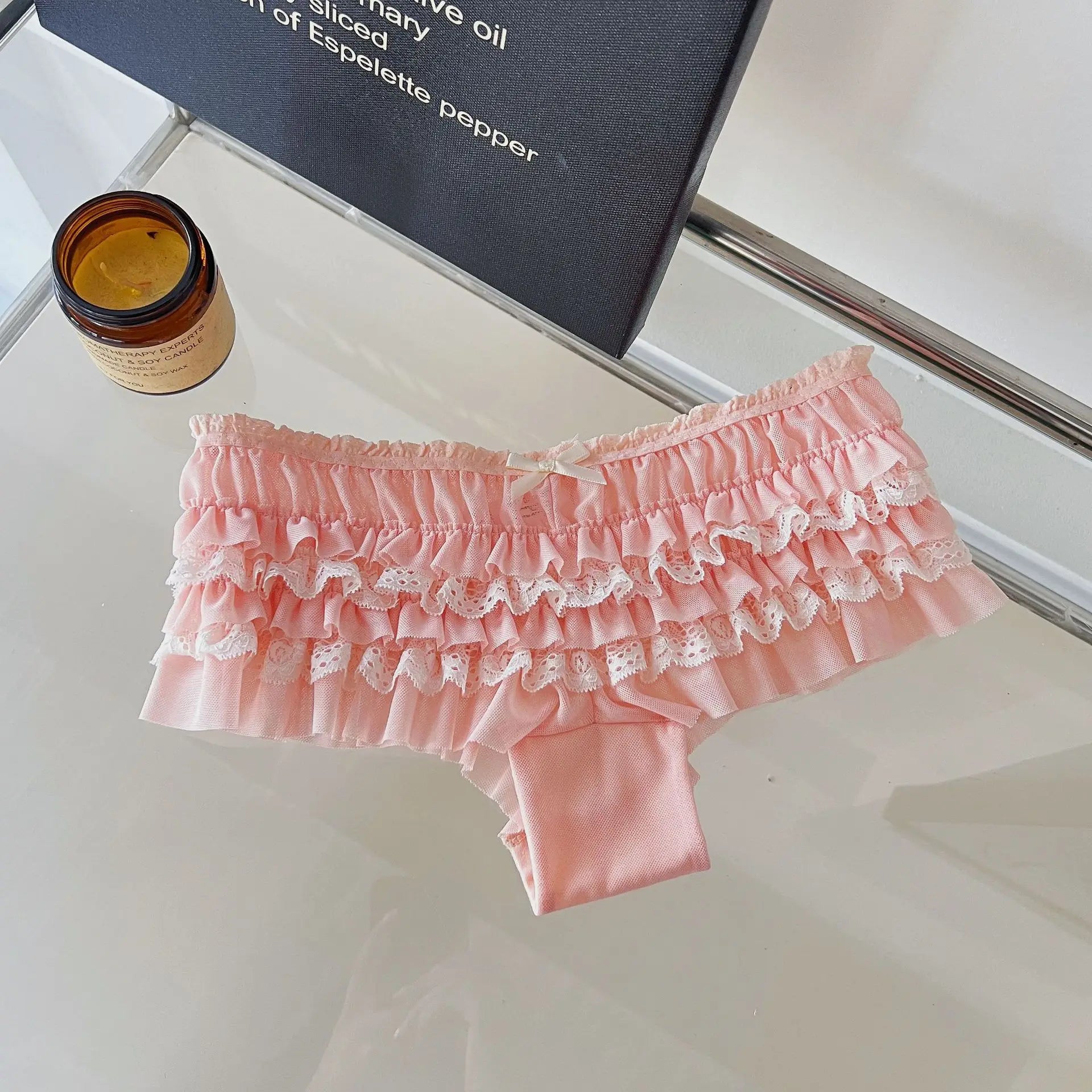 Sweet Bow Lace Underwear